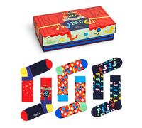 Happy Socks Father Day Gift Set 3-Pack Unisex Vatertags-Socken Mehrfarbig, Gr. 36-40 EU
