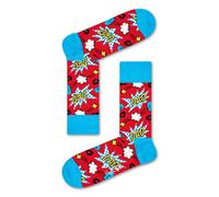 Happy Socks Tagessocke Crew Super Dad rot - 1 Paar, Größe 41-46