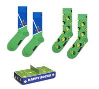 Happy Socks Tagessocke Crew Tennis Geschenkbox grün - 2 Paar, Größe 36-40