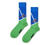 Happy Socks Tagessocke Crew Tennisschläger blau/grün - 1 Paar, Größe 36-40