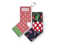 Happy Socks Tagessocke Crew X-Mas Stocking Socks Gift Set bunt Geschenkbox - 3 Paar, Größe 41-46