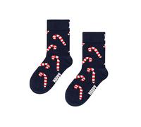 Happy Socks Tagessocke Kids Candy Cane (Zuckerstange) navyblau Kinder - 1 Paar, Größe 12-24M
