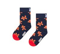 Happy Socks Tagessocke Kids Gingerbread (Lebkuchen) navyblau/rot Kinder - 1 Paar, Größe 12-24M