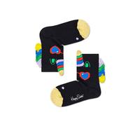 Happy Socks Tagessocke Kids Unicorn (Einhorn) schwarz 1er Boys/Girls, Größe 0-12M