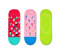 Happy Socks Tagessocke No Show Liner Ice Cream (Eiscreme) grün/pink/magentarot - 3 Paar, Größe 41-46