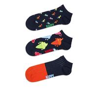 Happy Socks Tagessocke Sneaker Low (Eis/Flamingo) navyblau - 3 Paar, Größe 41-46
