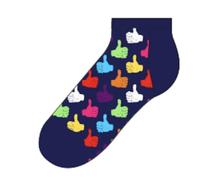 happy socks - Thumbs Up Low Sock Blau - Gr. - 43.5