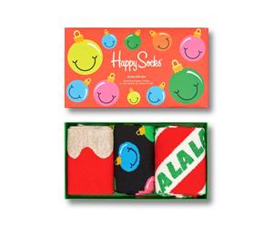 Happy Socks - Time for Holiday Gift Set 3-Pack - Unisex Weihnachtssocken - Me..., Gr. 41-46 EU