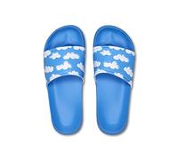 Happy Socks Ultimate Sandalen - Sommer-Pool-Sandalen - Blau mit Wolken für Damen und Herren - Größe 44/45