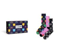Happy Socks Mixed Cat Socks Gift Set 3-Pack Unisex Geschenk-Socken Mehrfarbig..., Gr. 36-40 EU