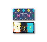 Happy Socks Tagessocke Crew Mixed Dogs (Hunde) Geschenkbox - 3 Paar, Größe 41-46