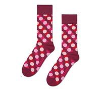 Happy Socks Socken Big Dot Shade, Unisex, dunkelrot, Gr. 36-40