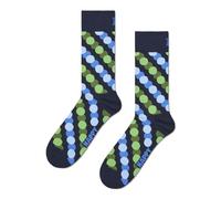 Happy Socks Unisex Big Dot Shade Socken, Navy, 36-40