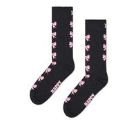 Happy Socks Unisex Bow Socken, Schwarz, 36-40