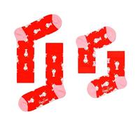 Happy Socks Unisex Kinder Mini & Me Milkshake Socken, 2er-Pack Gift Set, Größe 41-0-12 M, bunt, 0-12 Monate