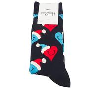Happy Socks Unisex Santa Love Smiley Socke, Multi, One Size