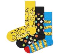 Happy Socks Unisex Smiley Socken, 6 Paar HS470, 41-46