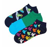HAPPY SOCKS Happy Socks Unisex Sneaker-Socken, 3er Pack - Low Socks, Muster, Farbmix (HSocks-3er-LOW) 41-46 Hang Loose