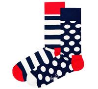 Happy Socks Socken mit Allover-Muster im 2er-Pack Modell 'Big Dot' in Marine, Größe 36-40