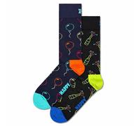 Happy Socks Unisex Socken, 2er Pack - Geschenkbox, Farbmix 36-40 Mehrfarbig