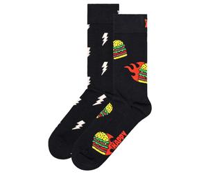 Happy Socks Unisex Socken, 2er Pack - Geschenkbox, Farbmix Blast Off Burger 36-40