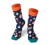 Happy Words Witzige Socken Herren und Damen - Weihnachtssocken Größe 35-40/41-46 - Lustige Socks Weihnachten mit Motiv - Baumwollsocken Bunt für Geschenke - Verschiedene Muster