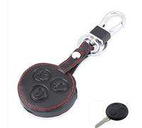 Happyit Echtes Leder Key Case Cover für Mercedes Benz Smart Auto 3 Button Stadt Roadster Fortwo Forfour