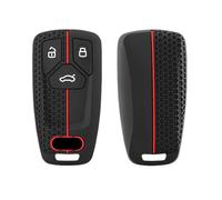 Happyit Silikon-Schlüsselanhänger Hülle für Audi A4 B9 A5 A6 8S 8W Q5 Q7 4M S4 S5 S7 TT TTS TFSI RS 3 Tasten