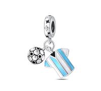 HappyStar 925 Sterling Silber Charms, Geeignet für Pandora Charms Armbänder für Frauen, Dangle Anhänger, Bead Charms für Damen, I LOVE MOM Geschenke zum Muttertag