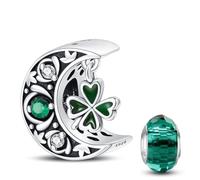 HappyStar 925 Sterling Silber Charms, Geeignet für Pandora Charms Armbänder für Frauen, Dangle Anhänger, Bead Charms für Damen, I LOVE MOM Geschenke zum Muttertag