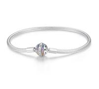 HappyStar Armkette Damen Silber 925, Damen Armband für Beads Charms，Kmpatibel Mit Pandora Charms.