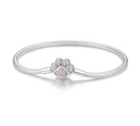 HappyStar Armkette Damen Silber 925, Damen Armband für Beads Charms，Kmpatibel Mit Pandora Charms.