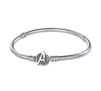 HappyStar armkette damen silber 925, kompatibel mit Pandora Charms, Mickey Mouse Kopf Verschluss armband damen.Geschenke für Teenager-Mädchen, Frauen und Kinder.