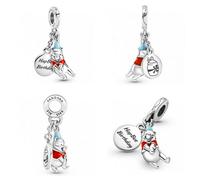 (HappytheSterling Silber Charm 925