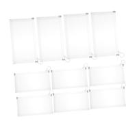 Happyyami 10 Stück-Pack Große Transparente Federmäppchen Mit Reißverschluss Robuste Stifteaufbewahrungstaschen B6 (21x3x12 cm) Für Schule Büro Und Kosmetik