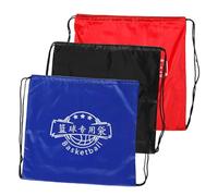 Happyyami 5 Sätze Sportballtasche Basketball-geldbörse Sportrucksack Fußball-Rucksack Mit Kordelzug Basketballnetztaschen Racquetball-Tasche Basketball-snacktaschen Oxford-Stoff 3 Stück * 5