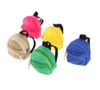 Happyyami Mini Rucksack Schlüsselanhänger 2er Set Funktionaler Nylon Geldbeutel und Taschenanhänger zum Aufbewahren von kleinen Gegenständen Ideal zum Dekorieren von Zufällige Farbe