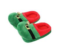 Happyyami Rot 1 Paar Weihnachten Elf Pantoffeln Nicht- Slip Plüsch Warme Hausschuhe Erwachsene Elf Schuhe Frauen Herren Hausschuhe Weihnachtsschuhe