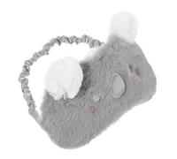 Happyyami Schlafmaske Aus Plüsch Mit Koala- Atmungsaktive Augenmaske Zum Schlafen Bequeme Schlafmaske Für Reisen Und Zuhause Effektive Lichtabschirmung