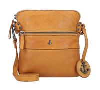 Handtasche HARBOUR 2ND "Taliza2", Damen, Gr. B/H/T: 18cm x 19cm x 4cm, mustard, Leder, Taschen Handtasche, Handtasche Damen Umhängetasche Schultertasche mit Logoanhänger (46956364-0) mustard