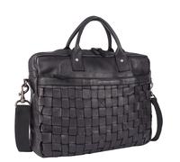 Harbour 2nd Urban Poets Blaise Aktentasche Leder 40 cm Laptopfach schwarz