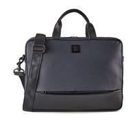 Harbour 2nd City Lights Aktentasche Leder 40.5 cm Laptopfach blau