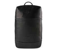 Notebookrucksack HARBOUR 2ND "Liverpool", Gr. B/H/T: 27cm x 44cm x 12cm, schwarz, Rindsleder, Rucksäcke, Unisex Businessrucksack, Geschäftsrucksack mit Logoprägung (83668103-0) schwarz