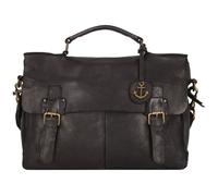 Harbour 2nd Cool Casual Bodil Aktentasche Leder 35 cm Laptopfach braun