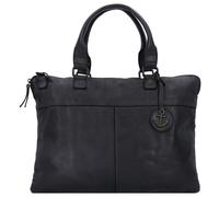 Harbour 2nd Cool Casual Conny Aktentasche Leder 38 cm Laptopfach schwarz