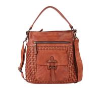 Harbour 2nd Urban Poets Iris-Up Schultertasche Leder 33 cm braun