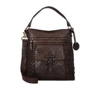 Harbour 2nd Iris-Up Schultertasche Leder 29 cm braun