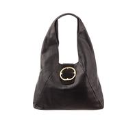 Harbour 2nd Just Pure Schultertasche Leder 57 cm schwarz
