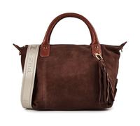 Hamled Kurzgrifftasche SOFIA M Velourleder brown