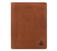 Geldbörse HARBOUR 2ND "Tarquin", Damen, braun (cognac), Rindsleder, Basic, Kleinlederwaren, Unisex Portemonnaie, Geldbeutel mit Anker-Schmuckelement (46458435-0) cognac